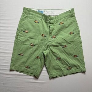 Nantucket Island Castaway Shorts Mens 34 Green‎ Surf Wagon Chino JimmyZ Style